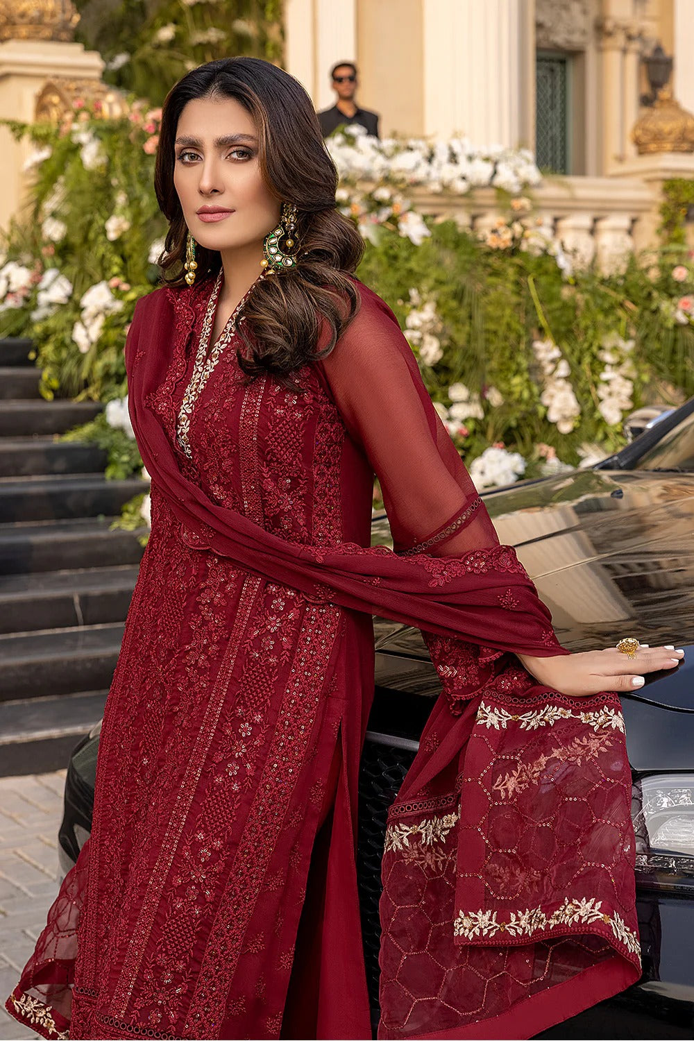 Meharjan's - 2414 Vibrant Ruby  PW - Meharjan