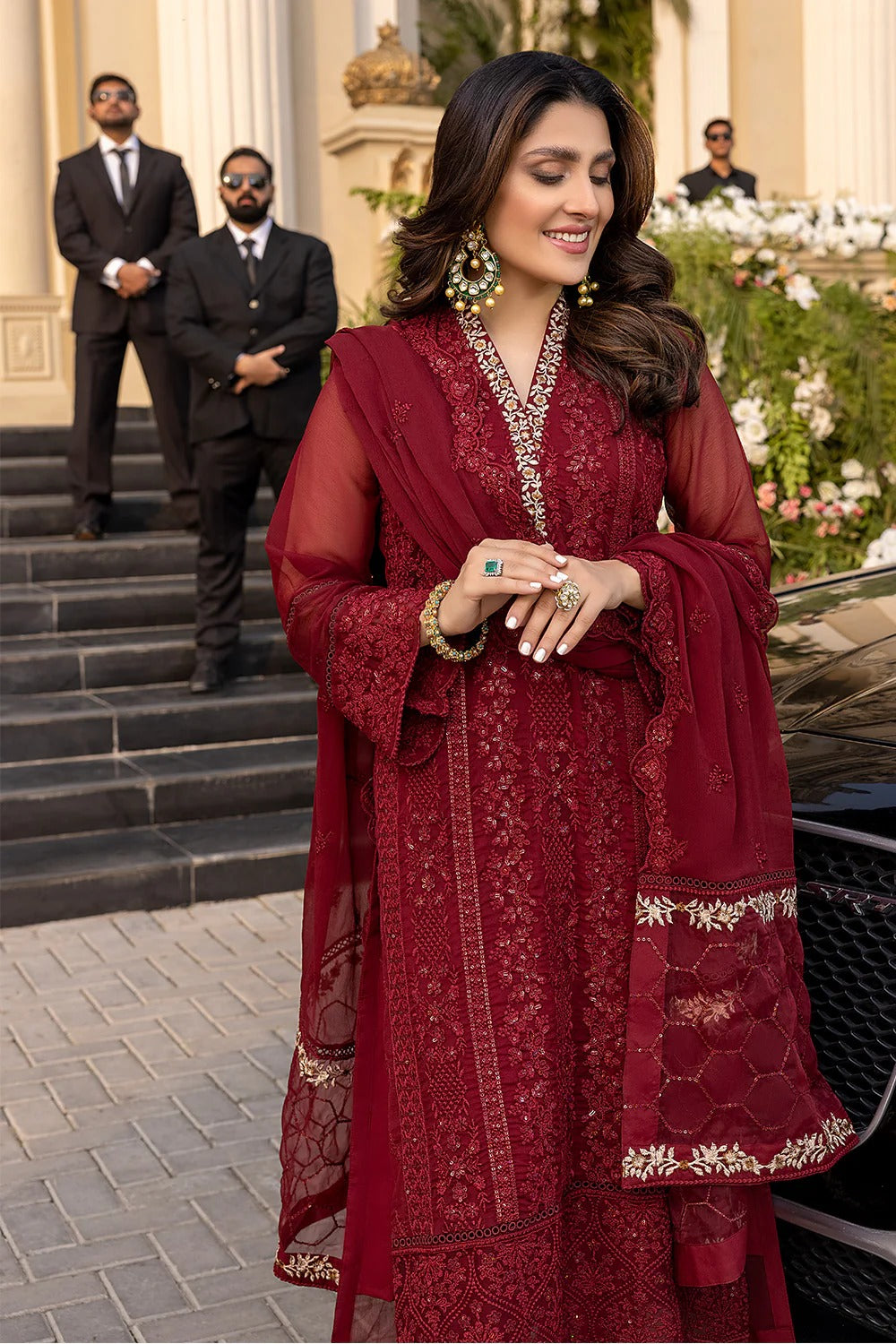 Meharjan's - 2414 Vibrant Ruby  PW - Meharjan