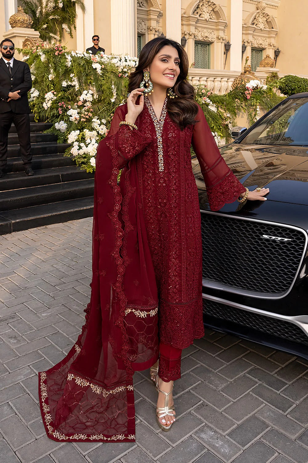 Meharjan's - 2414 Vibrant Ruby  PW - Meharjan